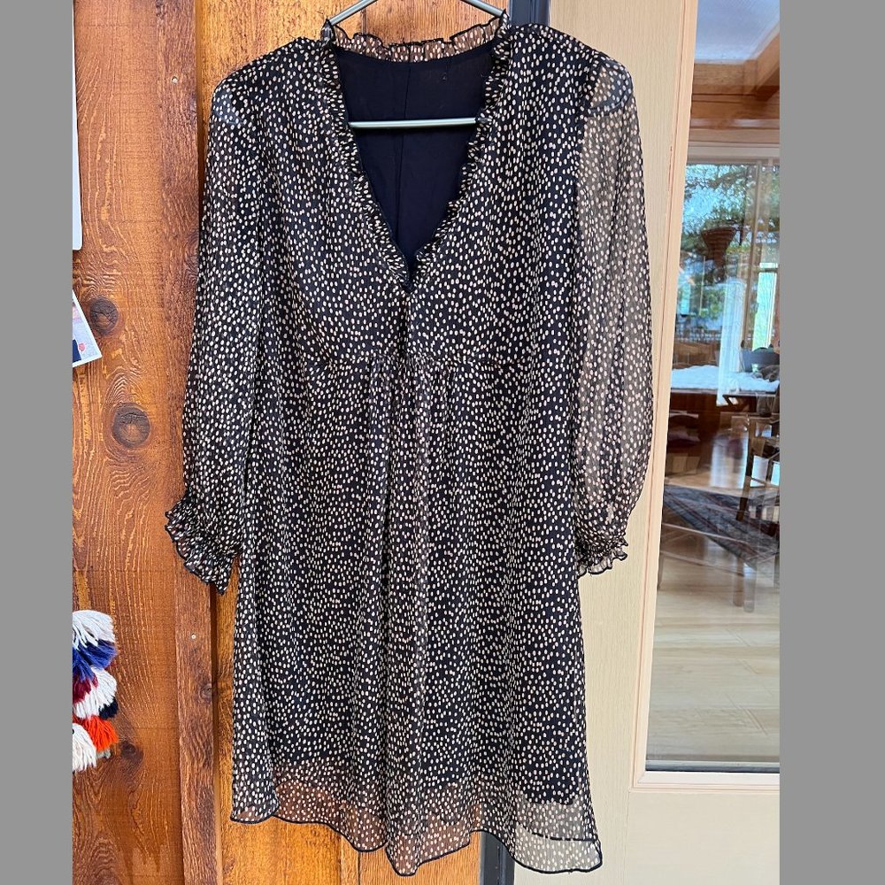 Mango chiffon 3/4 sleeve mini dress👗
